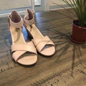 Blush Wedge Sandals